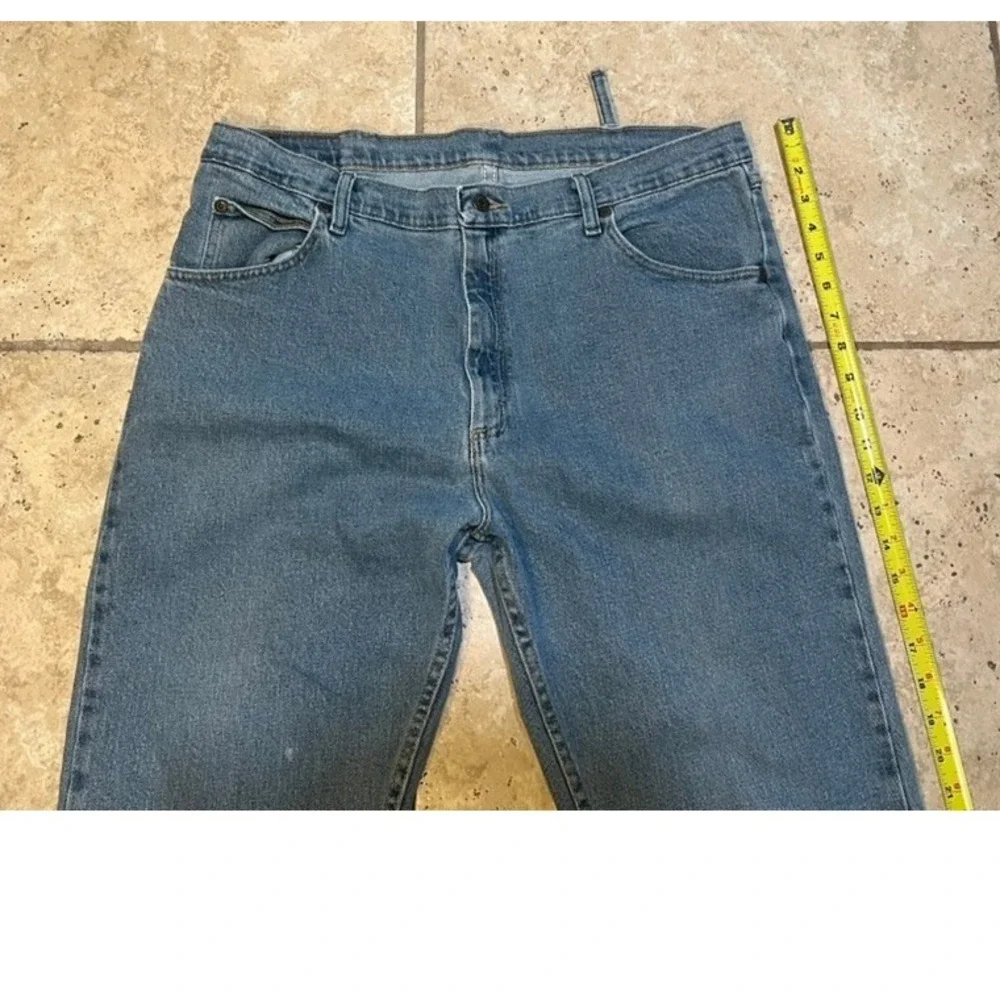 Wrangler Premium Quality Mens Straight Leg Jeans Blue 38x32 Medium Wash